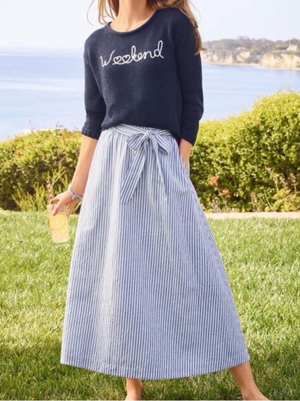 Talbots Navy “Weekend” Sweater